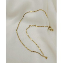 Çelik Kolye 316 L Paslanmaz Unisex Model Kolye Gerdanlık Altın