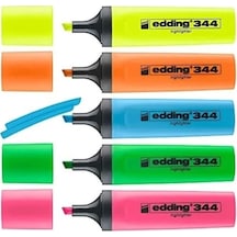 Edding Fosforlu Kalemi 5'li Poşet Karışık Çok Renkli Edding Fosforlu Kalemi 5'li Poşet Karışık Çok Renkli