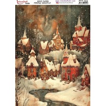 Pirinç Dekopaj Kağıdı 30x42cm Pty-294 Yılbaşı