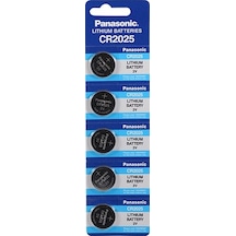 Panasonic CR2025 3V Lityum Kartela Düğme Pil 5 x 20'li