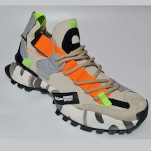 Scootland Bağlı Lastikli Triko Fashion Sport Erkek Spor Ayakkabı 19279 Kum