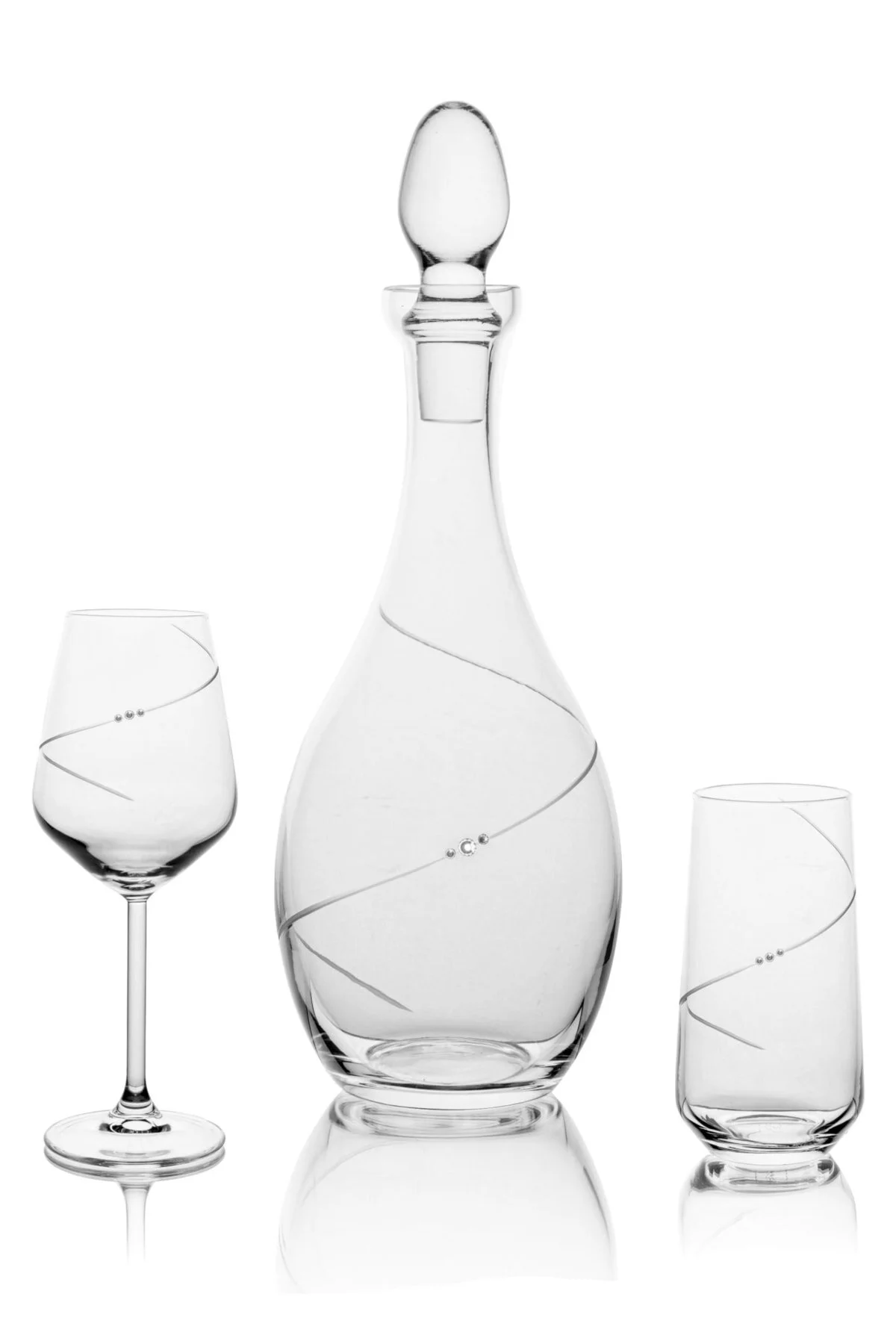 Paşabahçe Elegance 25 Parça 12 Kişilik Meşrubat Seti - Sürahili Cam Su Takımı Şeffaf