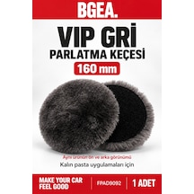 Bgea Vıp Gri Parlatma Keçesi 160 Mm Kalın Pasta Polisaj Pedi 1 Adet