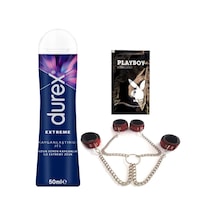 Durex Extreme Analjel 50 Ml + Kırmızı Deri El Ve Ayak Kelepçesi + Hediye