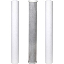 Angel Store Su Arıtma 20'' Filtre Seti 5 Mikron + Blok Karbon 1