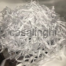 Bisaccia Beyaz Kırpık Pelür Kağıt Kırpıntısı White Shredded Tissue Paper - 50 Gram Beyaz 1