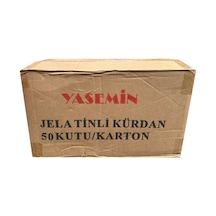 Yasemin Jelatinli Kutulu Poşetli Ahşap Kürdan - 500 Adetlik 50 Paket
