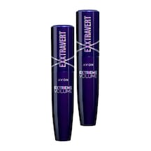 Avon Exxtravert Ekstra Hacim Veren Maskara 9 ML Blackest Black 2'li