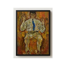 Modern Sanat Schiele Paris Von Gütersloh Portresi Çerçevesiz Poster 21x30 Cm A4 Tablo Modern Sanat