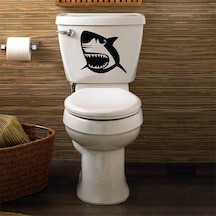 Wc Klozet için Köpek Balığı Sticker Yapıştırma