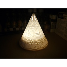 Şık Minimal Formda Led Mum Biblo Ev Hediyesi 14cm