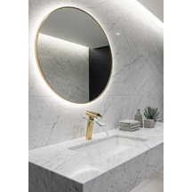 Cam Şelale Gold Lavabo Bataryası Altın - Gold