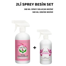 Çiçek Besini Ve Orkide Besinli Sprey Besin Seti 2