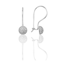 Gümüş Çengelli Yarım Top Küpe N11.36801