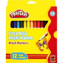 Play-Doh 12'Li Fırça Uçlu Keçeli Kalem Ke009