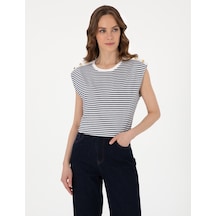 Pierre Cardin Kadın Lacivert Tişört 50307130-vr033