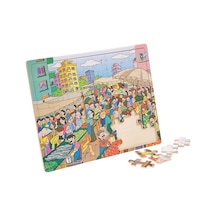 Pazar Yapboz Puzzle Pazıl Manav Sebze Meyve