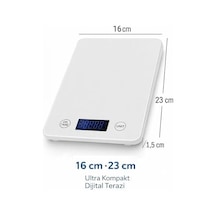 Topaz Premium Dijital Mutfak Tartısı 10kg Temperli Beyaz Cam, Geniş Lcd Ekran, Yüksek Hassasiyet Sensör Şık Ve Dayanıklı Tasarım Geniş Yüzey 23x16cm Açık Bej