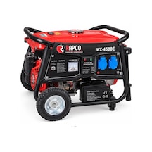 Algaride Rapc Wx-4500e Benzinli Jeneratör 4.5 Kva Uzaktan Kumandalı Marşlı İpli Monofaze 220v Tekerlekli Güç Ünitesi