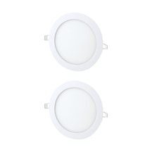 3w Sıva Altı Yuvarlak Slim Led Panel Beyaz Işık 2 Adet