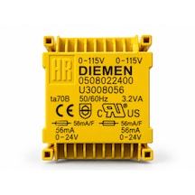 Hr Diemen U3008056 0508022400 Trafo 3,2va 230v/115v 2x24v