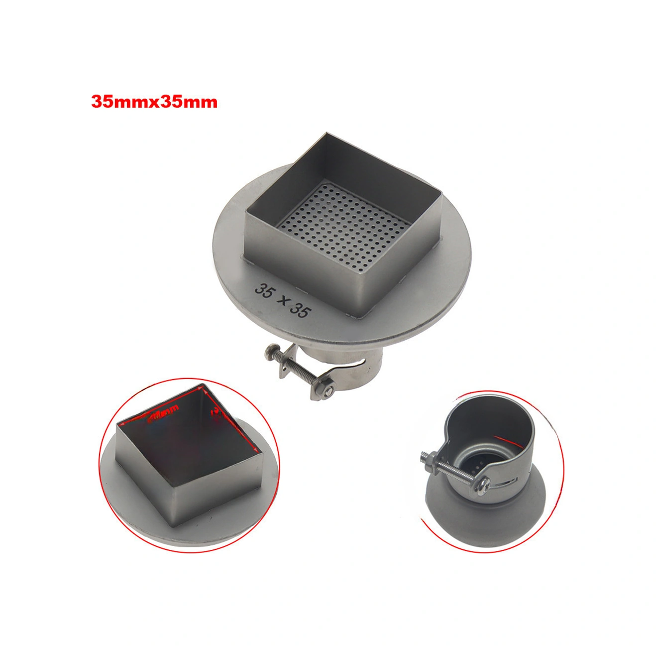 Mufunye Bga Isı Fön Ucu, Kuzey-güney Köprü Gerekli Tamiri İçin, 35x35mm Ağlı Tasarım, Krom Bakır Ve Titan Alyazı Malzeme İle Dayanıklı