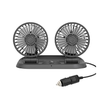 Araç Araba Otomobil Mini 2 Li Vantilatör Fan Pervane Soğutucu 12v Fan10