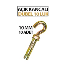 Açık Kancalı Çelik Dübel 10 Luk 10 Adet Diğer