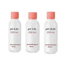 Ph Metre Kalibrasyon Sıvıları Set (Ph: 4 + Ph: 7 + Ph: 10) 250Ml