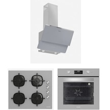 Silverline BO6502S02 - CS5700C6S01 - 3490 Oslo Gri Cam Ankastre Set