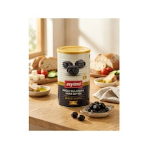 Doğal Salamura Gemlik Siyah Zeytin 800 Gr 201/230 Xl Az Tuzlu