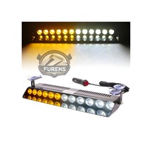 12 Ledli 15 Modlu Vantuzlu Turuncu Beyaz Çakar Lamba Traktör Kamyonet Foklift Çakmaklık Girişli