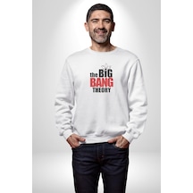 The Big Bang Theory Unisex Beyaz Baskılı Sweatshirt Beyaz