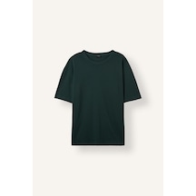 Defacto %100 Pamuk Oversize Bisiklet Yaka Basic Kısa Kollu Tişört E6885axnsgn245 Yeşil-gn245