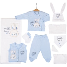 Mdm Bunny Nakişli 10'lu Zibin Seti Mavi