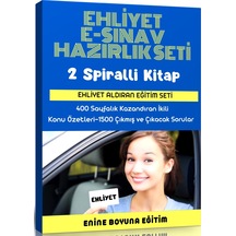 Ehliyet E-Sınav Hazırlık Seti 2 Spiralli Kitap