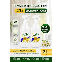 Glint Bitkisel İçerikli Sprey Günlük Yüzey Temizleyici 1 Lt X 2 Adet 2'li Set