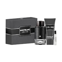 Montblanc Explorer Edp 100 Ml Erkek Parfüm Seti + Duş Jeli 100 Ml + Edp 7,5 Ml, 3386460154932 Amber