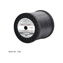 Mercan Standart 1 Kg Gri Bobin Misina