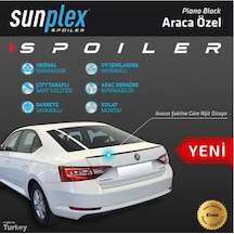 Skoda Süper B Spoiler Anatomik Parlak Siyah Pleksi