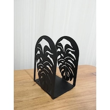 Dekoratif Yaprak Desenli Metal Kitap Tutucu 2 Li Paket Mk14s
