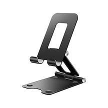 A30 Masaüstü Metal Telefon Stand Tutacağı Çift Eksenli Katlanabilir