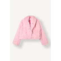 Defacto Regular Fit Şal Yaka Kısa Suni Kürk Ceket J0987ax26wnpn79 Pembe-pn79