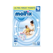 Molfix 6 Numara Bebek Bezi 62'li