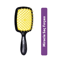 Beauty Pro Miracle Brush Saç Fırçası - Isıya Dayanıklı, Kaynak Saçlara Uygun, Saç Açma Ve Tarama Sarı