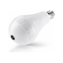 Gerçek 1080p Fhd Ampul Kamera Balık Gözü Lens 360 Panoramik Ev Güvenlik Kamerası + 32gb Hafıza Kart Altın