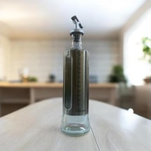 Enfa 500 Ml Cam Yağlık Dışı Krom Kaplama, Ölçekli Ve Damlatmaz Başlık Şeffaf