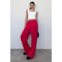 Madmext Kırmızı Bol Paça Kadın Eşofman Altı Mg2279 Kırmızı
