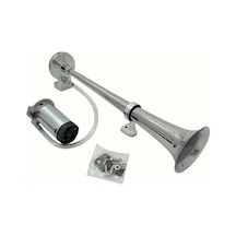 Xuweiwei 1 Adet Süper Yüksek Sesli Araba Kornaları Karavan Çanı Otomatik Aksesuar Dıy Kiti Evrensel Uyumluluk Dayanıklı Krom Kaplama Kolay Kurulum