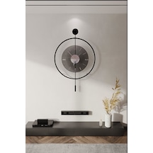 MetaQuartz Aksesuar (XXL-75*105) Füme Camlı Luxry - Siyah Metal Saat Füme